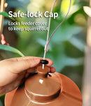 Squirrel Proof Bird Feeder for Outdoor, Gravity Sense Squirrel Proof Wild Bird Feeders for Finch Cardinal Chickadee, 4.8LB Large Capacity Hanging Birdfeeder by GreenHaven Gardens