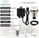 Garbage Disposal SinkTop Air Switch Kit with Stainless Steel Button,Chrome by CozyNest Decor