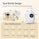 Baby Bottle Warmer, Felizbebe 10-in-1 Bottle Warmers for All Bottles, Detachable Body for Easy Cleaning, Accurate Temperature Control, Timer, Sterili-zing,Milk Warmer for Breastmilk or Formula by TinyTreasures Baby Boutique