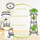 KMOTASUO 3 Tier Metal Plant Stand Indoor, 34 Inch Tall Corner Plant Stands for Indoor Plants, Flower Pot Holder Shelf Display Rack for Balcony Garden Patio Living Room(Black) by GreenHaven Gardens