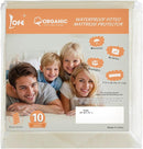 Lofe Organic Cotton Twin Mattress Protector - Top&Side 100% Waterproof Mattress Protector, Breathable Organic Mattress Protectors, Noiseless Twin Mattress Protectors Waterproof 75x39x17 in by TinyTreasures Baby Boutique