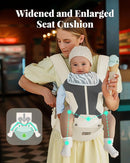Baby Carrier, Baby Holder Carrier Newborn to Toddler - Ergonomic, Cozy and Breathable Baby Carrier with Hip seat for 7-50lbs by TinyTreasures Baby Boutique