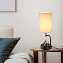Dreamholder Table Lamp with 3 USB Charging Ports, Modern Desk Lamp with AC Outlet and Phone Stands, Perfect Bedside Lamp for Bedroom, Living Room, Office (Pack of 2), Cream by CozyNest Decor