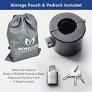 Door Knob Locking Cover with Padlock, Heavy Duty All Metal Version, Adjustable Design, Lockout Device to Disable Doorknob, Prevents Turning & Block Keyhole Access, Safety for Child/Elderly by TinyTreasures Baby Boutique
