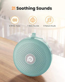 Dreamegg Sound Therapy Machine - Portable Sound Machine for Baby Adult, Features Powerful Battery, 21 Soothing Sound, Noise Canceling for Office & Sleeping, Sound Therapy for Home, Travel, Gift, Green by TinyTreasures Baby Boutique