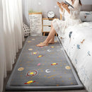Loartee Coral Velvet Area Rug - 1" Thick Memory Foam Baby Play Mat, Washable Toddler Carpet, Home Decor for Living Room, Nursery, Kids Bedroom, Astral Gray, 6'7"x7'10" by TinyTreasures Baby Boutique