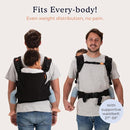 Beco Baby Carrier Toddler Carrier with Extra Wide Seat - 100% Cotton Carrying Backpack Style & Front-Carry,Lightweight & Breathable Child Carrier, Toddler Sling Carrier 20-60 lbs (Metro Black) by TinyTreasures Baby Boutique