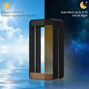Grand patio Solar Outdoor Power Wall Sconce Shelf Planter, Waterproof Decor LED Wall Light Lamp with Woodgrain for Patio, Porch, Solar Energy, Black(S-Rectangle) by GreenHaven Gardens