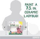 Creative Roots Mosaic Ladybug Stone, Includes 7-Inch Ceramic Stepping Stone & 6 Vibrant Paints, DIY Garden Stepping Stone Kit for Kids Ages 6+ by TinyTreasures Baby Boutique