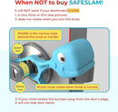 Baby Proofing Door Stopper, Door Pinch Guards Protect Child Fingers & PET Tails. Baby Safety Finger Protectors Prevent Pinch Injuries – Kids and Adults Love Whale Pinch Guard (Blue) by TinyTreasures Baby Boutique