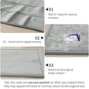 ACOMOPACK Baby Play Mat for Floor 1.3" Thick Memory Foam 50x50 Soft Velvet Playpen Mat for Kids,Infants,Toddlers,Tummy Time Crawling Mats with Non-Slip Bottom,Yoga,Tatami,Nursery Rug（Light Grey） by CozyNest Decor