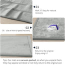 ACOMOPACK Baby Play Mat for Floor 1.3" Thick Memory Foam Play Mat 59"×71" Tummy Time Crawling with Non-Slip Bottom for Living Room,Nursery,Soft Velvet Playpen Mats for Kids,Infants（Light Grey） by TinyTreasures Baby Boutique