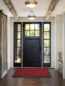Yimobra Front Door Mat Outdoor Indoor Entrance, 100% Waterproof All-Season All Weather Doormat, Welcome Matt Outside Entry, Non Slip, Low Profile, Heavy Duty Patio Porch Floor Mats,47 x 32,Black Red by CozyNest Decor