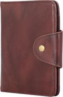 Real Leather Wallet Functional RFID Bifold Passport Holder Travel (Coffee) by TinyTreasures Baby Boutique