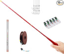 Tenkara Rod Fly Fishing Rod Kit - Kids Fishing Pole Small Stream Collapsible Fly Poles All Waters Quality Carbon Tube Creek Rods by TinyTreasures Baby Boutique