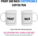 Personalized Coffee Mug – Custom Photo, Text, or Logo Ceramic Mug Tea Cup | Taza Personalizada with Picture or Message | Customized Gift Idea for Men & Women, Mom, Dad, Friends - Black/White | 15oz by TinyTreasures Baby Boutique