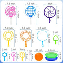 Big Bubble Wands Set, 14pcs Random Color Plastic Giant Bubble Wands Bubble Maker Kids Summer Toy for Outdoor Activities by TinyTreasures Baby Boutique