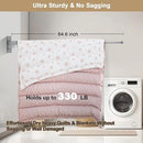 Bakala Clothes Drying Rack, Laundry Drying Rack Foldable, Heavy-Duty Space Saving Hangers, Wall Mounted Clothing Racks for Laundry Room Organization, Folding, Retractable 64" Clothes Dryer (Silver) by CozyNest Decor