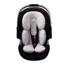 Pro Goleem Infant Car Seat Head Neck Body Support, Ultra-Soft Minky and Microfiber Newborn Car Seat Insert, Perfect for Car Seat, Stroller, 2-in-1 Reversible, for Boys and Girls, Gray by TinyTreasures Baby Boutique