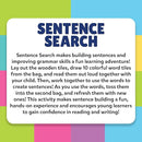 Skillmatics Learning Toys - Sentence Search, Fun Sentence Building Activity, Creative Word Play, Educational Toys for Kids, Gifts for Boys and Girls Ages 5, 6, 7, 8 by TinyTreasures Baby Boutique