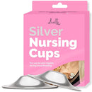 Original Silver Nursing Cups - Made in Germany with 999 Silver - Universal Fit - Protect and Soothe Sore Nipples - Silver Nipple Shields for Breastfeeding - FDA-Registered by TinyTreasures Baby Boutique