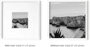 HAUS AND HUES 8x8 White Metal Picture Frames Matted to 4x4 - Features Premium Aluminum, Shatterproof Plexiglass - Ideal for Home, Room, Office (8x8 in, White, Set of 6) by CozyNest Decor