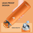 Enerbone 32 oz Insulated Water Bottle, Stainless Steel Bottle with Carrying Strap, Double-Wall Vacuum Insulation Design, Leakproof Sports Bottle with Straw, Keep Drinks Cold or Hot for Hours by CozyNest Decor