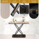 BECHAEO Farmhouse Narrow Console Table for for Living Room, 47.4" Rustic Narrow Entryway Table, Sofa Tables Behind Couch, Industrial Wooden Accent Tables for Hallway Foyer Warm Gray by CozyNest Decor