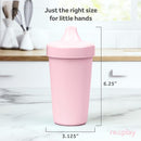 Re-Play Sippy Cups for Toddlers - 10 Oz. Reusable Spill Proof Cups for Kids, Dishwasher/Microwave Safe - Made in USA - Set of 3-3.13" x 6.25" - Fresh by TinyTreasures Baby Boutique