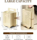Laundry Basket Hamper,Hanging Wall Collapsible Laundry with Handle,Space-Saving Foldable Storage Dirty Washer Organizer Bin Multi-function Container Waterproof Durable,Set of 2(XL&M) by CozyNest Decor