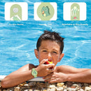R-fun Waterproof Air Tag Bracelets[2 Pack] Compatible with Apple Air Tag Finders with Cartoon Pattern,Anti Lost GPS Item Finders Case Cover,Green Dinosaur/Blue Shark by TinyTreasures Baby Boutique