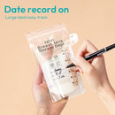 NCVI 4+7 oz Breastmilk Storage Bag Freezer for 0-3 Months, Breast Milk Feeding Bag with Temp-Sensing, Doubled-Sealed, Self Standing, Easy Pour Spout, BPA-Free, 4oz(70count)+7oz(30count) by TinyTreasures Baby Boutique