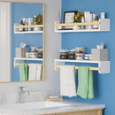 Wallniture Florida 24 inch Wall Bookshelf for Kids Room, Floating Shelves Nursery Decor, Wood White Wall Shelf Set of 2, Kitchen, Bathroom Decor (24'') by TinyTreasures Baby Boutique