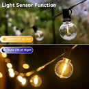 50FT Outdoor String Lights with Remote Dimmer, 25+2 Led Bulbs Connectable Dimmable Outdoor Lights, Support Timer Waterproof Shatterproof for Patio Yard Porch Deck by CozyNest Decor
