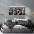 Nachic Wall Black and White Chicago Canvas Print Art Modern Chicago Downtown at Sunset Pictures Painting Modern Cityscape Giclee Artwork for Home Office Living Room Bedroom Decoration 24x48Inches by CozyNest Decor
