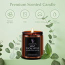 Scented Candles Set, Candles for Home Scented Soy Wax Candles, 4 Pack 28 Oz Aromatherapy Candles Gift Set for Women Men (Sage/Vanilla/Mint/Sandalwood) by CozyNest Decor