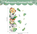 Tanlaby Jungle Animals Wall Stickers Woodland Animal Wall Decals Leopard Deer Zebra Safari Peel and Stick Art Decor for Baby Nursery Kids Bedroom Playroom Daycare Kindergarten by TinyTreasures Baby Boutique
