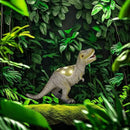 Solar Powered Lifelike Dinosaur Garden Statue Hand-Made Glass Craftsmanship Resin Outdoor Tyrannosaurus Figurine Light Decoration Home Decor Lawn Yard Patio Porch Ornament Gift by GreenHaven Gardens
