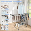 Giantex Clothes Drying Rack, Foldable Laundry Drying Rack with with 6-Level Adjustable Height, High Hanger Design, Side Clips, Space Saving Collapsible Laundry Drying Rack by CozyNest Decor
