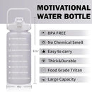 64oz,100oz,128oz Large Motivational Water Bottle with Time Marker, Leakproof & BPA Free Half Gallon Big Water Bottle with Straw Handle Tritan Frosted Water Jug for Gym,Fitness,Outdoor Sports by CozyNest Decor
