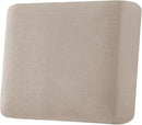 H.VERSAILTEX Super Stretch Individual Seat Cushion Covers Sofa Covers Couch Cushion Covers Slipcover Sets Thick Jacquard Textured Twill Fabric (1 Piece Chair Cushion Cover, Sand) by CozyNest Decor