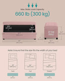 SONGMICS Velvet Storage Ottoman Bench, Foot Rest with Legs, 15.7 x 43 x 15.7 Inches, End of Bed Bench, Storage Chest, Load up to 660 lb, for Living Room, Bedroom, Entryway, Jelly Pink ULSF089R01 by CozyNest Decor