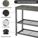 Ecoprsio Small Console Table, Sofa Table with Double Mesh Shelves, Modern Entryway Table for Entryway, Hallway, Foyer, Front Hall, Sofa Couch, Living Room, Bar, Kitchen, 32 Inch, Grey by CozyNest Decor