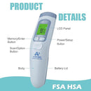 Amplim Medical Grade Forehead Thermometer for Adults, Kids, Baby, Non-Contact Digital Infrared Thermometer, Instant Read, Accurate & Fast Fever Detection, for Home, Clinic, Office Use by TinyTreasures Baby Boutique