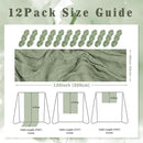 12 Pack Sage Green Cheesecloth Table Runner 10FT Rustic Gauze Fabric Cheese Cloth Table Runner for Wedding Bridal Baby Shower Table Decor 20 x 120 Inch Long Boho Sheer Birthday Party Table Decorations by CozyNest Decor