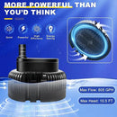 Pool Cover Pump above Ground-Submersible Sump Pump Swimming Water Removal Pumps, Sump Pump for Pool Draining with 16ft Drainage Hose & 25 ft Extra Long Power Cord,850 GPH,3 Adapters-Black by GreenHaven Gardens