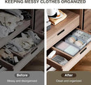 DIMJ Drawer Organizer Clothes 18 Pack - Foldable Baby Organizers and Storage & Dresser Organizer for Bedroom, Closet - Nursery Organization Dresser Dividers for underwear, Sock,Bra, Belt, Tie, White by CozyNest Decor