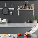 HARDURA Stainless Steel Shelf 14" x 24", 240lb Commercial Shelves Wall Mount Metal Shelving with Backsplash and Brackets for Kitchen, Restaurant, Laundry Room and Home by CozyNest Decor