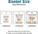 Custom Name Crib Bedding Set - Leopard Theme, Personalized Yellow Flower Nursery Bedding 3-Piece Set– Soft Blanket, Fitted Sheet, Changing Pad Cover – for Newborns Girls Nursery Gifts by TinyTreasures Baby Boutique