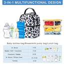 Breastmilk Cooler Bag with Ice Pack Fits 6 Baby Bottles up to 9 Ounce, Breast Milk Pump Cooler Bag with Shoulder Strap for Nursing Mom Daycare, Work, Travel by TinyTreasures Baby Boutique